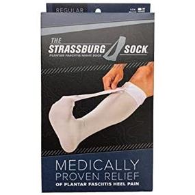 img 2 attached to 🧦 Strassburg Sock Regular Size - White | Fits Calf Size up to 16in