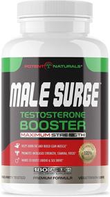 img 4 attached to 💪 Potent Naturals Male Surge Testosterone Booster: 2100mg D-AA-CC, D3, K2, B6, Zinc, Boron, Ginseng - Energy, Stamina, Male Enhancing Pills & Vitamins for Men