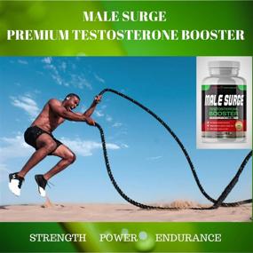 img 2 attached to 💪 Potent Naturals Male Surge Testosterone Booster: 2100mg D-AA-CC, D3, K2, B6, Zinc, Boron, Ginseng - Energy, Stamina, Male Enhancing Pills & Vitamins for Men