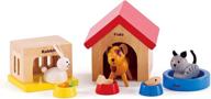 🏠 hape wooden house animals set логотип