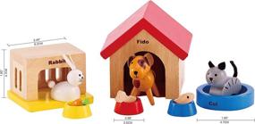 img 1 attached to 🏠 Hape Wooden House Animals Set