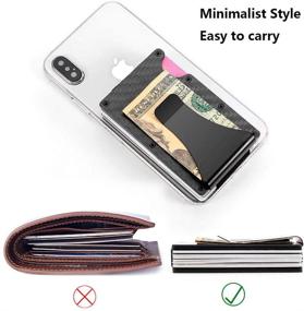 img 2 attached to 🔲 Men's Wooden Card Holder Wallet – Optimized Accessories for Credit Cards