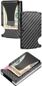 img 4 attached to 🔲 Men's Wooden Card Holder Wallet – Optimized Accessories for Credit Cards