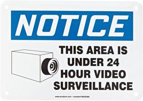 img 1 attached to Secure Your Space with Accuform MASE806VA Aluminum SURVEILLANCE Graphic