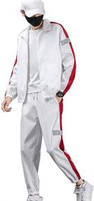 img 4 attached to Tebreux Tracksuit Athletic Sweatsuits Running Men's Clothing