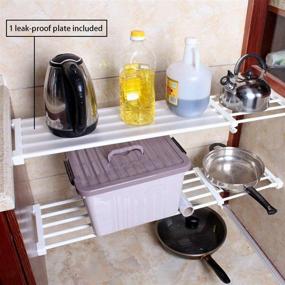 img 1 attached to TabEnter Adjustable Organizer Expandable Drilling Storage & Organization