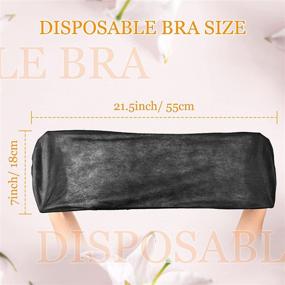 img 1 attached to 🩲 Convenient and Hygienic: 100 Pieces Disposable Nonwoven Bras for Women, Ideal for Spray Tanning, Spa and More!