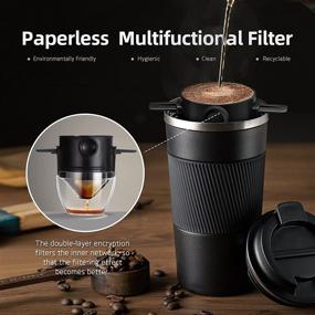 img 2 attached to Pour Over Paperless Reusable Portable Stainless