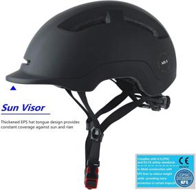 img 3 attached to 🚲 Atphfety Adult Bike Helmet for Men and Women - Commuter Bicycle Helmet for Urban Scooter, Cycling, and Skateboarding