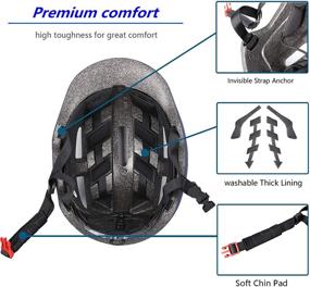 img 1 attached to 🚲 Atphfety Adult Bike Helmet for Men and Women - Commuter Bicycle Helmet for Urban Scooter, Cycling, and Skateboarding