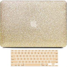 img 4 attached to 😍 B BELK MacBook Air 13 Inch Case - Bling Sparkly Crystal Leather Shell with Keyboard Cover, A1466 A1369 - 2010-2017 Release