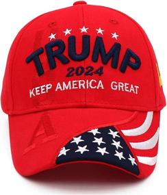 img 4 attached to 🧢 Trump 2024 Hat: Show Support for Donald Trump's Re-election with MAGA Camo Baseball Cap - Keep America Great in 2024!