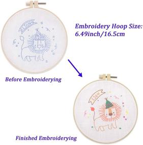 img 3 attached to 🦁 Enhance Your Embroidery Skills with the Netiper Full Range of Embroidery Starter Kit (Lion)