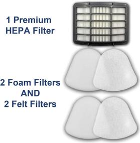 img 3 attached to High-Quality EnviroCare Replacement Vacuum Filters for Shark Navigator Lift-Away NV350, NV351, NV352, NV355, NV356, NV356E, NV357 - Includes 2 Foam and 2 Felt Filters, Plus 1 Hepa Filter. Perfectly Replaces Shark Part #Xff350 &amp; Xhf350