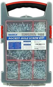 img 4 attached to 🔩 Coarse Thread Pocket Hole Screw Kit by Massca
