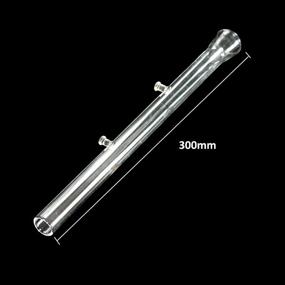 img 3 attached to 🐠 Ailindany 300mm Fish Feeder Tube: Clear Glass Feeder for Aquarium Fish Tank & Shrimp Feeding - Includes 2 Suction Cups