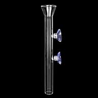 🐠 ailindany 300mm fish feeder tube: clear glass feeder for aquarium fish tank & shrimp feeding - includes 2 suction cups logo