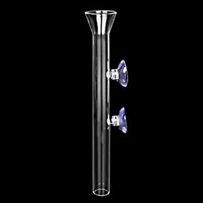 img 4 attached to 🐠 Ailindany 300mm Fish Feeder Tube: Clear Glass Feeder for Aquarium Fish Tank & Shrimp Feeding - Includes 2 Suction Cups