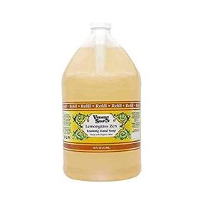 img 2 attached to 🍋 Vermont Soap Organics Foaming Hand Soap, Pre-diluted Liquid Soap - Ready to Use Lemongrass Hand Soap, Convenient & Economical Gallon Refill Size