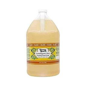 img 3 attached to 🍋 Vermont Soap Organics Foaming Hand Soap, Pre-diluted Liquid Soap - Ready to Use Lemongrass Hand Soap, Convenient & Economical Gallon Refill Size