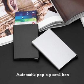 img 2 attached to 👛 AINAAN Anti-Degassing Minimalist Aluminum Wallets, Card Cases, and Money Organizers for Men - 2019 Men's Accessories