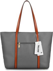 img 3 attached to 👜 YALUXE Womens Oxford Shoulder Bag: Spacious Handbags, Wallets, and Totes for Women