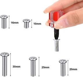 img 1 attached to 🔧 Удобный набор шуруповертов с четырьмя короткими отвертками и 50 винтами - идеально подходит для использования дома, в строительстве и для ремонтных работ.