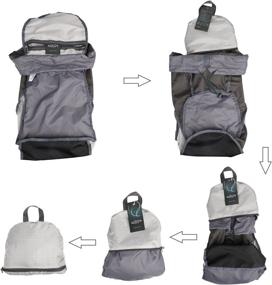 img 2 attached to 🎒 G4Free 40L Lightweight Packable Hiking Backpack - Foldable Travel Camping Daypack (Grey/Silver)