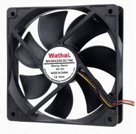 🖥️ wathai 120mm x 25mm fg 12v 3pin dc computer case fan for cpu cooling with metal finger guard grill logo