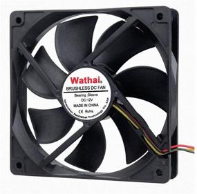 img 4 attached to 🖥️ Wathai 120mm x 25mm FG 12V 3Pin DC Computer Case Fan for CPU Cooling with Metal Finger Guard Grill