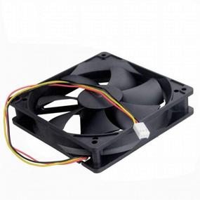 img 1 attached to 🖥️ Wathai 120mm x 25mm FG 12V 3Pin DC Computer Case Fan for CPU Cooling with Metal Finger Guard Grill