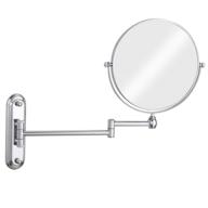 🔍✨ gurun 8 inch wall mounted bronze magnifying makeup mirror with 10x magnification and chrome finish - m1207 (8'',10x) logo