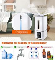 🏠 jiawanshun large home industrial humidifier - commercial humidifier 1350ml/h 1200sq.ft, whole house humidifier 3.4gallons for living room bedroom office with mushroon base 110-220v logo