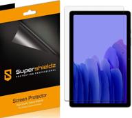 📱 high definition clear shield (pet) for samsung galaxy tab a7 (10.4 inch) - 3 pack screen protector by supershieldz логотип