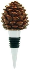 img 2 attached to 🍷 Pinecone Wine Stopper: 5-inch Bottle Topper for Lodge Decor