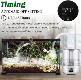 img 1 attached to 🦎 IC ICLOVER Reptile Fogger: 4L Humidifier & Mister for Terrariums - Adjustable Humidity, Ultra Quiet Operation - Ideal for Amphibians, Herps, and Vivariums