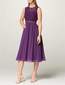 img 3 attached to TRUTH FABLE Womens Lace Bridesmaid Women's Clothing in Dresses