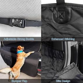 img 2 attached to J&C SUV Cargo Liner for Dogs: Scratchproof & Waterproof Pet Cargo Cover for SUVs, Cars, Vans with Bumper Flap Protector - Ultimate Dog Seat Cover Mat