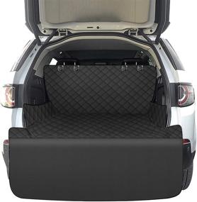 img 4 attached to J&C SUV Cargo Liner for Dogs: Scratchproof & Waterproof Pet Cargo Cover for SUVs, Cars, Vans with Bumper Flap Protector - Ultimate Dog Seat Cover Mat