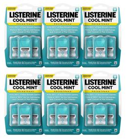 img 4 attached to 🌬️ Listerine Cool Mint Pocketpaks: 72-Strip Pack, Kill 99% of Bad Breath Germs On-the-Go, Pack of 6