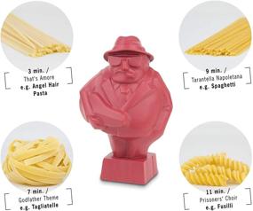 img 2 attached to 🎵 Al Dente Melodious Pasta Timer: Sings Varied Tunes at Optimal Boiling Times of 3, 7, 9, and 11 Minutes; Suitable for All Pasta, Floats in Cold &amp; Hot Boiling Water