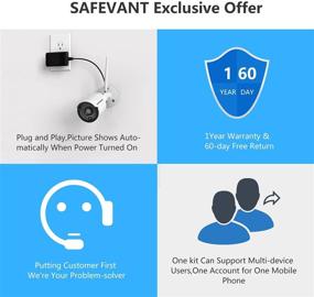 img 3 attached to 📷 8 Channel 1080P Wireless Security Camera System | SAFEVANT Wireless NVR with 4pcs 2MP IP Cameras | Night Vision, Motion Detection | 1TB Pre-Installed HDD