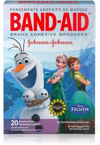 img 4 attached to 🩹 Disney Frozen Band-Aid Brand Kids Adhesive Bandages: Assorted Sizes, 20 ct, for Minor Cuts & Scrapes