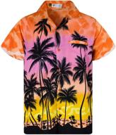 beach blue 🏖️ men's clothing: funky hawaiian shirt logo