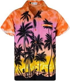 img 4 attached to Beach Blue 🏖️ Men's Clothing: Funky Hawaiian Shirt