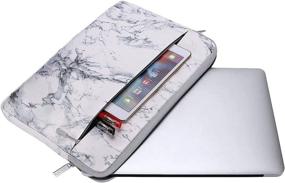 img 3 attached to MOSISO Laptop Sleeve: Stylish Marble Carrying Bag for MacBook Pro/Air 13 inch & 13-13.3 inch Notebook Computer