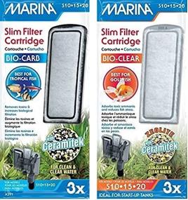 img 2 attached to Marina Slim Filter: Carbon Plus Ceramic & Zeolite Plus Ceramic Cartridges - (Pack of 3 each)