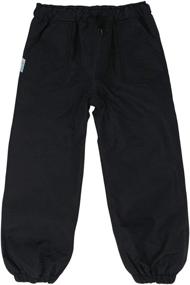 img 4 attached to 💦 Waterproof PuddleDry Single Layer Boys' Pants by JAN JUL - Stay Dry and Stylish!