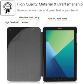 img 2 attached to 📱 Fintie Slim Case for Samsung Galaxy Tab A 10.1 with S Pen 2016 - Ultra Lightweight Protective Stand Cover with Auto Sleep/Wake - Composition