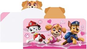 img 2 attached to 🐾 Paw Patrol Hooded Towel Girls – Skye, Chase and Marshall: A Fun Way to Stay Dry and Go on Caring Missions!